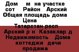 Дом 35 м² на участке 30 сот. › Район ­ Арский › Общая площадь дома ­ 35 › Цена ­ 450 000 - Татарстан респ., Арский р-н, Казаклар д. Недвижимость » Дома, коттеджи, дачи продажа   